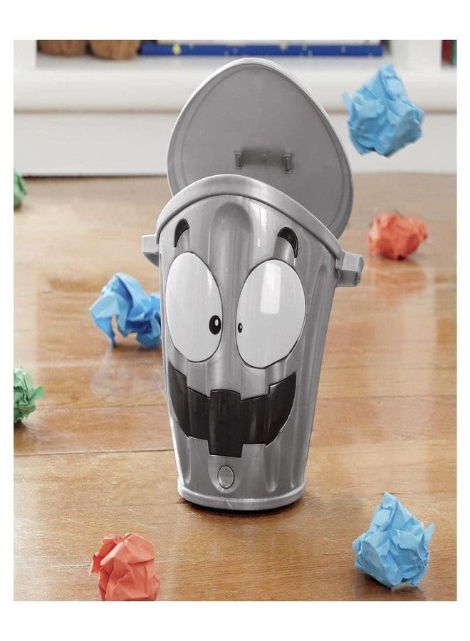 MUGATH Loony Bin Action Game | Try and Throw Paper Balls in Movable Trash Bin | Develops Hand-Eye Coordination and Fine Motor Skills Kids Fun Game Play for Ages 2Y+_Gray - Image 2